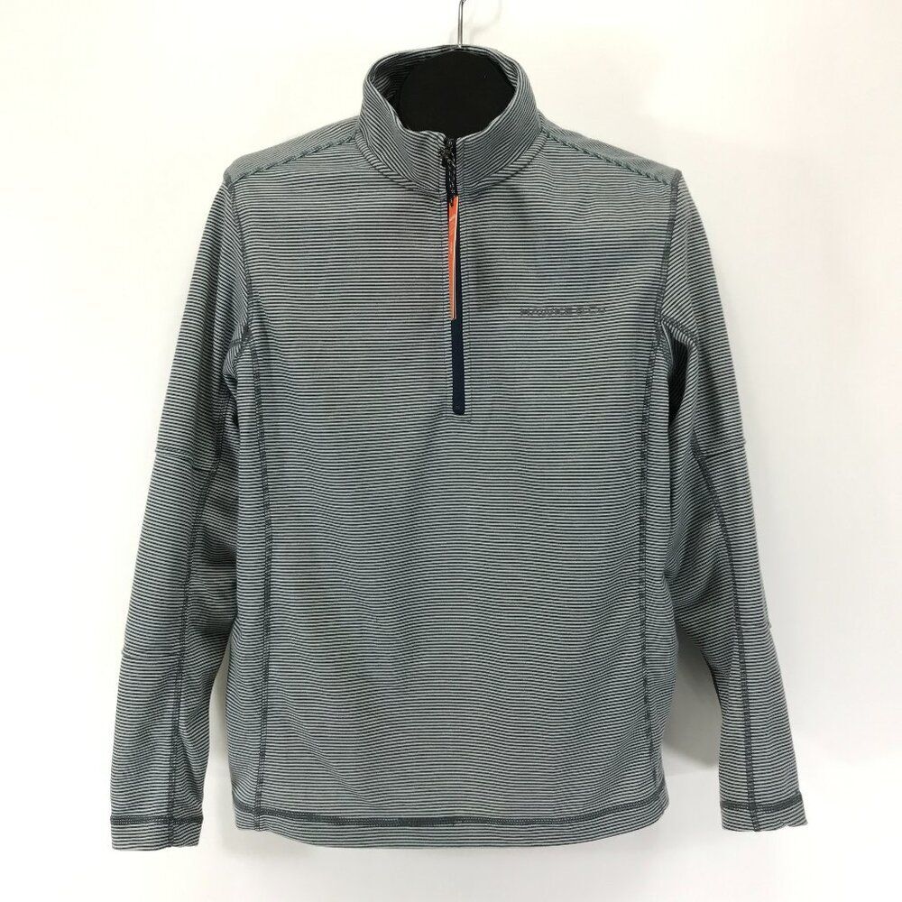 NEW Hawke & Co 1/4 Zip Long Sleeve Pullover Men's Small Striped Outdoor Active